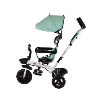 Rower Trójkołowy PRO200 Miętowy Daszek Koła EVA