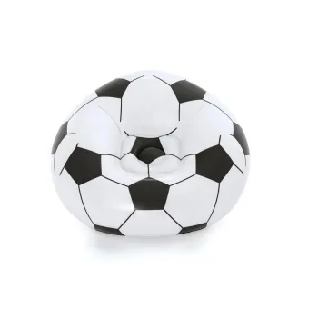 Dziecko korzystające z dmuchanego fotela piłka Bestway 75010