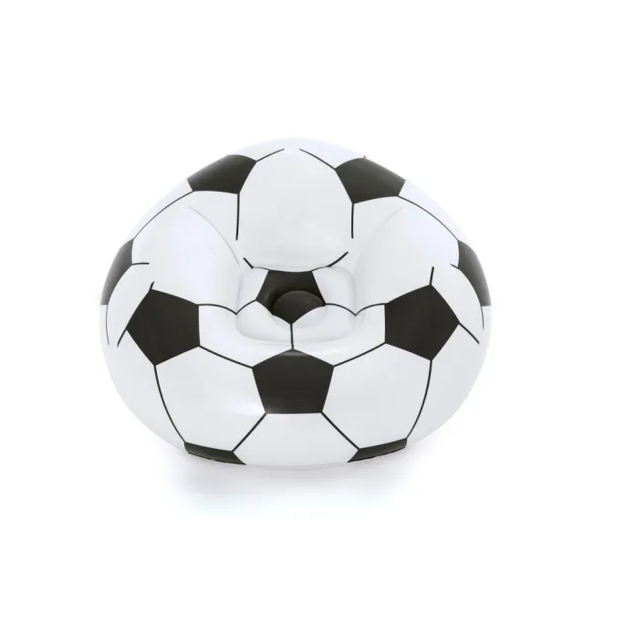 Dziecko korzystające z dmuchanego fotela piłka Bestway 75010