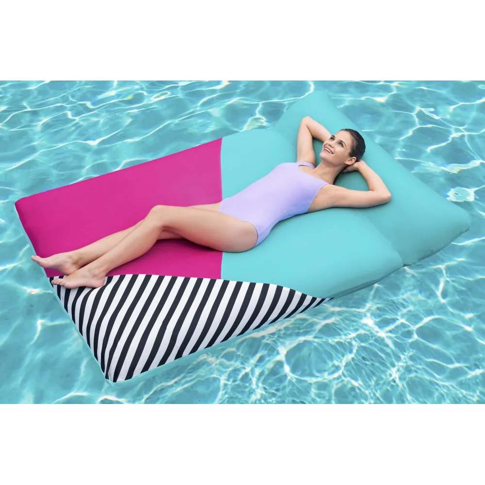 Praktyczny materac dmuchany z ochroną UPF idealny na plażę i basen