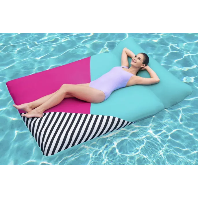 Praktyczny materac dmuchany z ochroną UPF idealny na plażę i basen