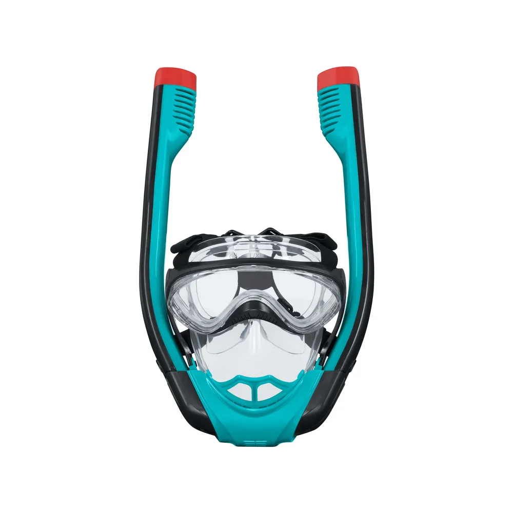 Zbliżenie na silikonową krawędź maski do nurkowania Bestway 24058