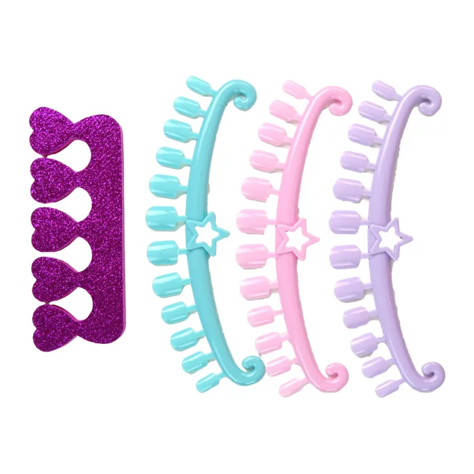 prakticzna różowa walizka z zestawem do paznokci dla dziewczynek