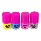 naklejki, kryształki i stempel w zestawie do ozdoby paznokci