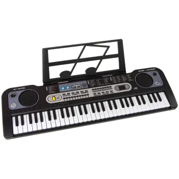 Keyboard z Mikrofonem Instrument Muzyczny Czarny