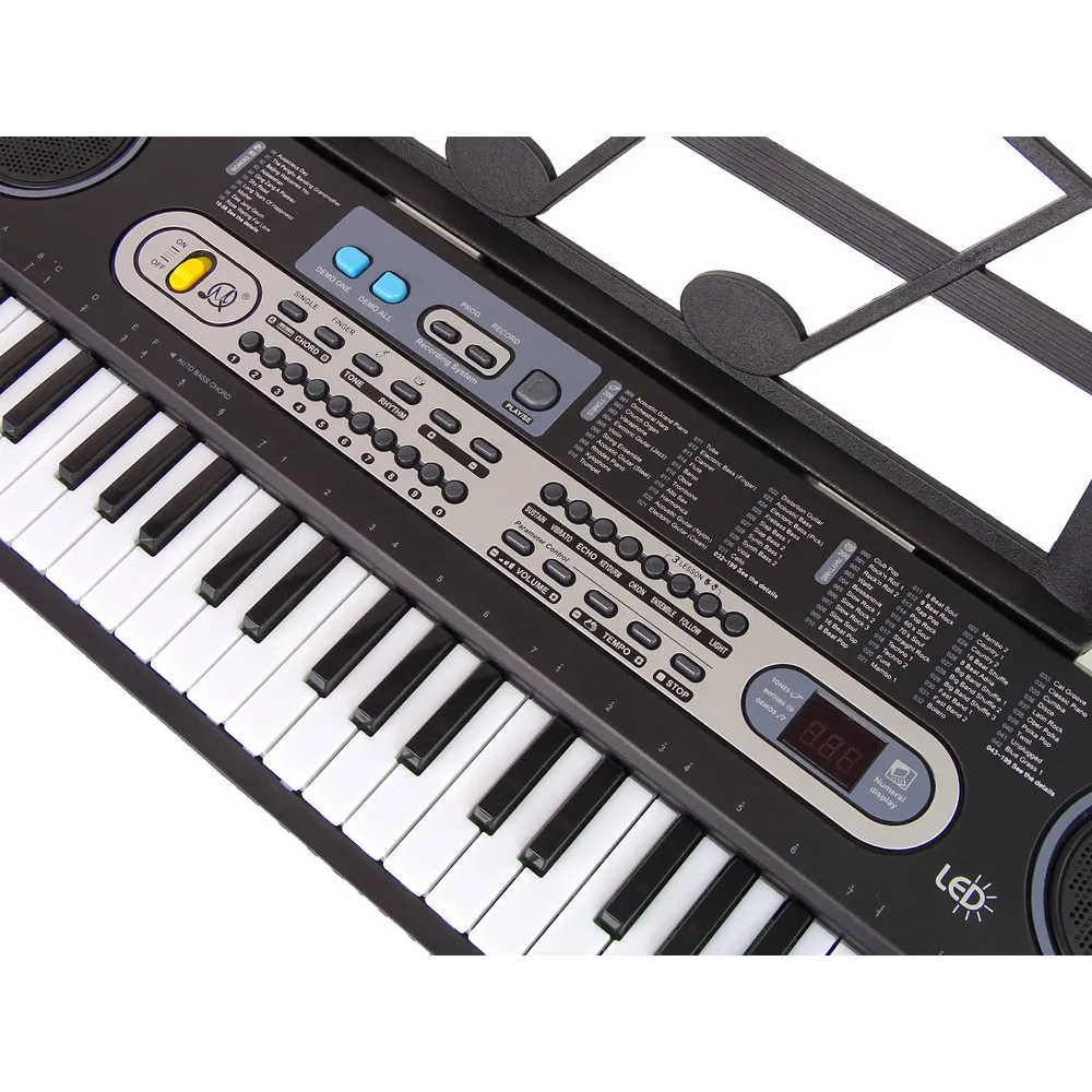 Keyboard dla dzieci z regulacją głośności i gotowymi piosenkami