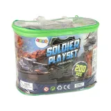 Kompletny zestaw militarny dla dzieci z akcesoriami do aranżacji pola bitwy