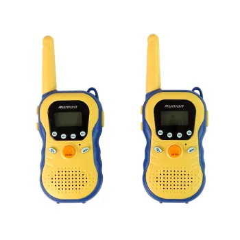 Zestaw Walkie Talkies Krótkofalówki Dla Dzieci Żółte 2 Szt.