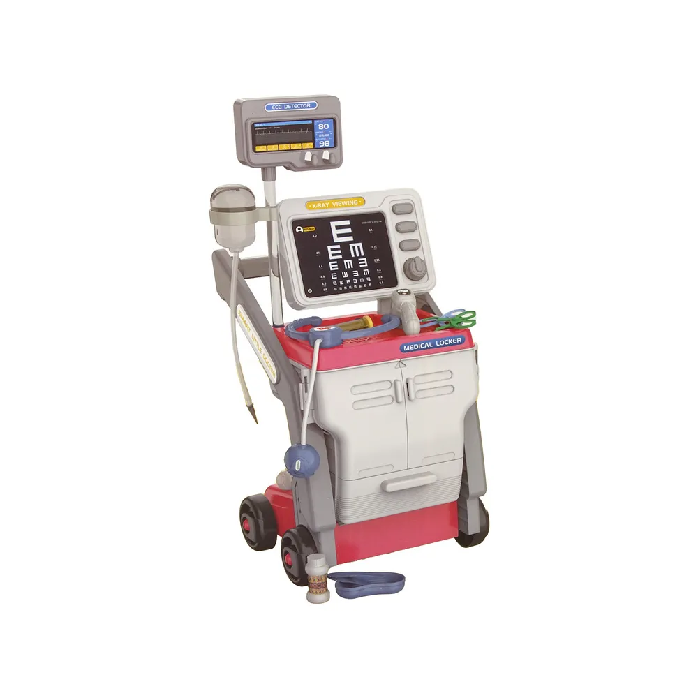 Edukacyjny zestaw lekarski dla dzieci z akcesoriami i naklejkami