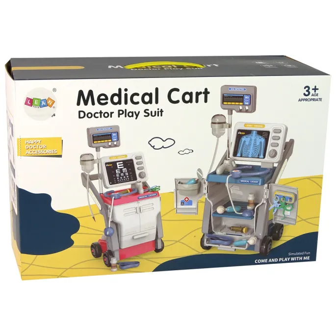 Kompletny różowy zestaw doktora rozwijający wyobraźnię i umiejętności manualne