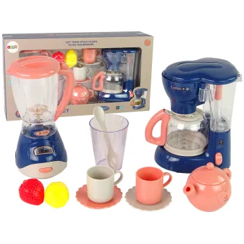 Dziecięcy zestaw kuchenny z blenderem i ekspresem do kawy