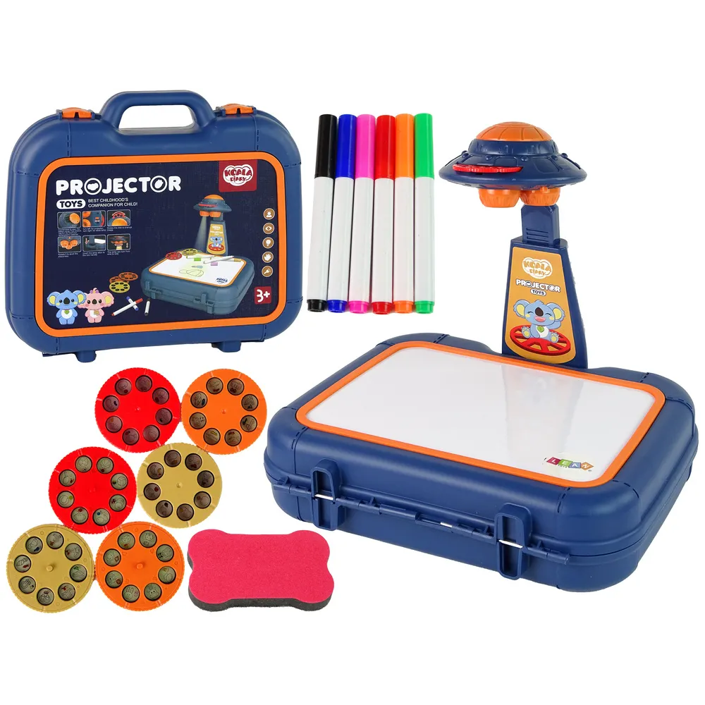 Tablica Projektor W Walizce Niebieski Obrazki