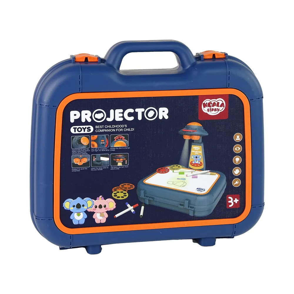 Tablica Projektor W Walizce Niebieski Obrazki