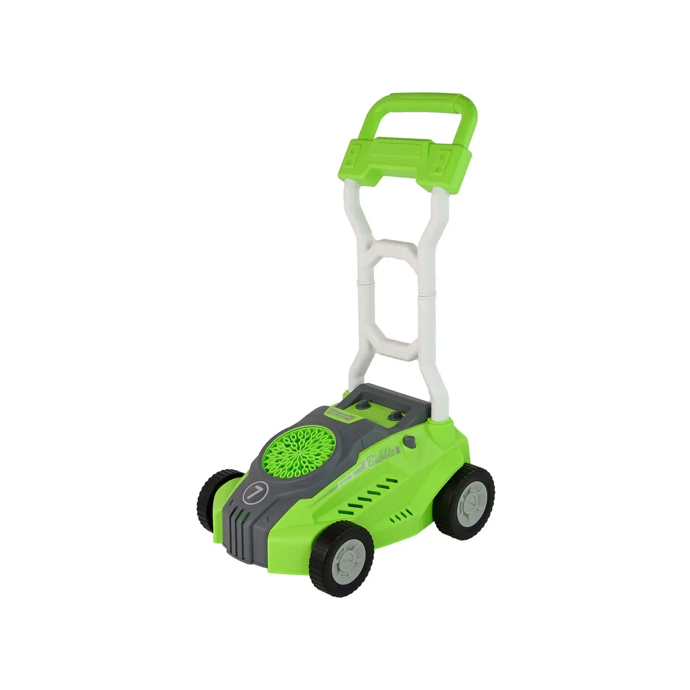 Zbliżenie na efekty LED w kosiarce do baniek mydlanych