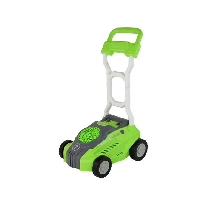 Zbliżenie na efekty LED w kosiarce do baniek mydlanych