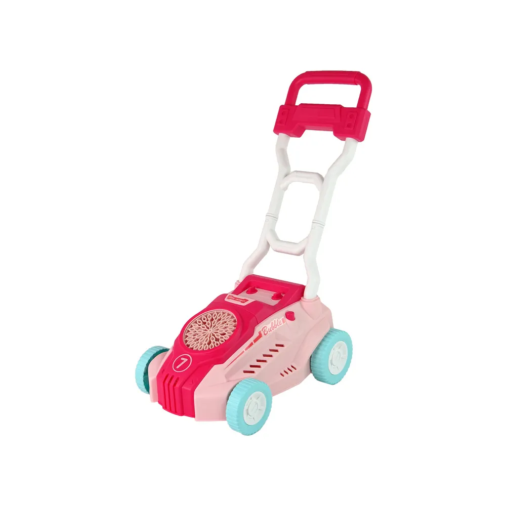 Zabawka ogrodowa dla dzieci w kształcie kosiarki do baniek mydlanych