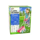 Duża różowa kosiarka do baniek mydlanych gotowa do zabawy