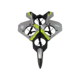 zbliżenie na silniki i ledowe oświetlenie odrzutowca rc