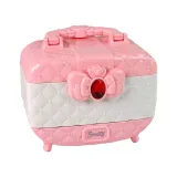 Kompletny zestaw makijażowy z cieniami i błyszczykami w kuferku