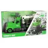 Zestaw pojazd i drewno edukacyjny do kreatywnej zabawy leśnej