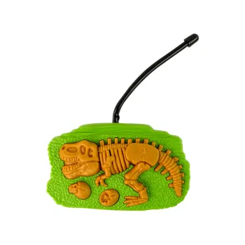 Sterowany pilotem zielony dinozaur z efektami świetlnymi i parą wodną