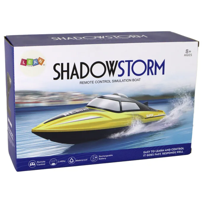 zbliżenie na detal obudowy motorówki rc