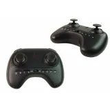 Dron zdalnie sterowany, widok z góry na kolorową konstrukcję