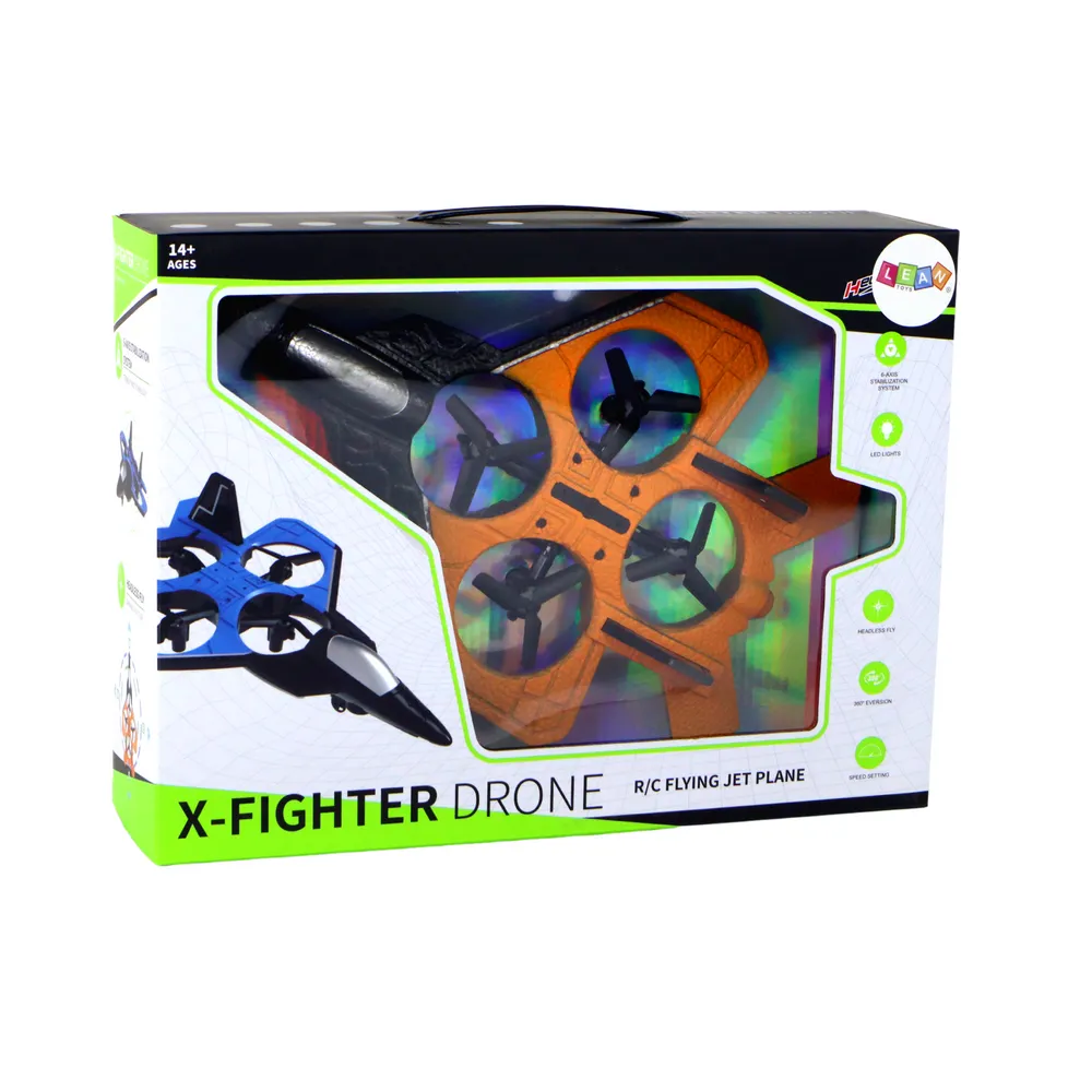 Pilot i akcesoria zestawu z pomarańczowym samolotem RC