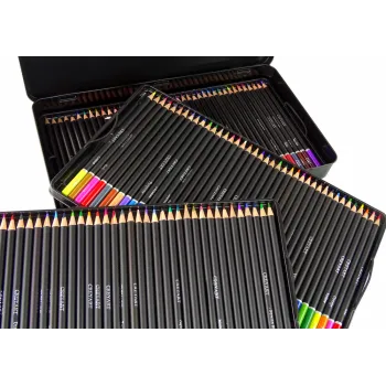 Zestaw 120 Kredek Artystycznych Metalowy Pojemnik