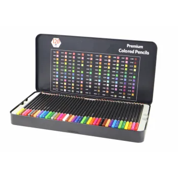 Zestaw Kredek Premium 120szt. Różne Odcienie Lista Kolorów