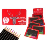 Zestaw Małego Artysty W Metalowym Pojemniku Kredki 180szt.