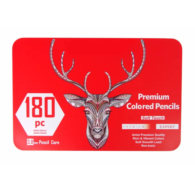 Zestaw Małego Artysty W Metalowym Pojemniku Kredki 180szt.