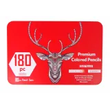 Zestaw Małego Artysty W Metalowym Pojemniku Kredki 180szt.