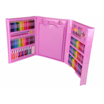 Zestaw Artystyczny Walizka Różowa 208 Elementów