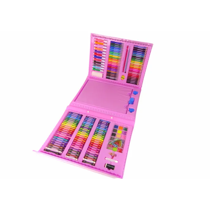 Zestaw Artystyczny Walizka Różowa 208 Elementów
