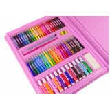 Zestaw Artystyczny Walizka Różowa 208 Elementów