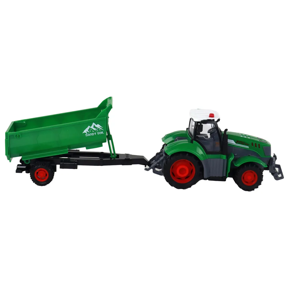 traktor rolniczy rc z odczepianą przyczepą dla dzieci