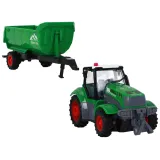 zestaw traktor z pilotem, akumulatorem i kablem do ładowania