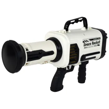 Dziecko bawiące się elektryczną maszyną do baniek mydlanych