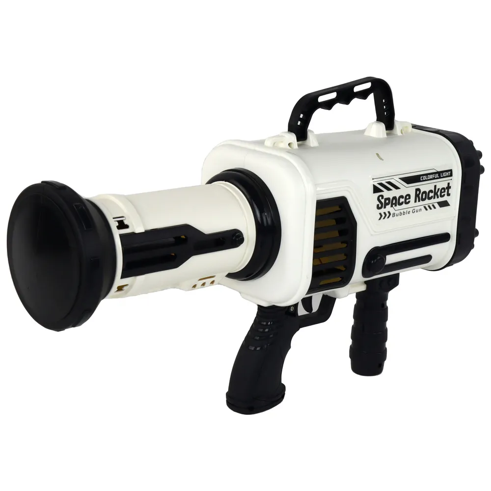 Dziecko bawiące się elektryczną maszyną do baniek mydlanych