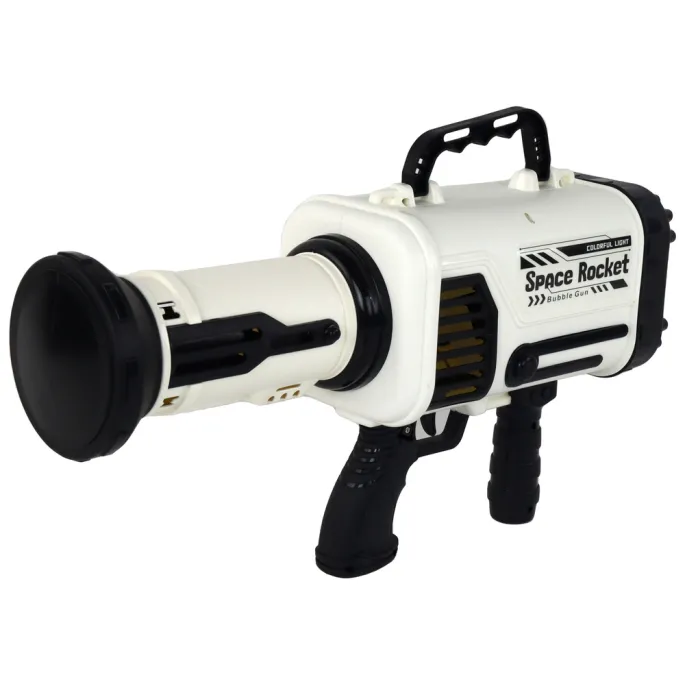 Dziecko bawiące się elektryczną maszyną do baniek mydlanych