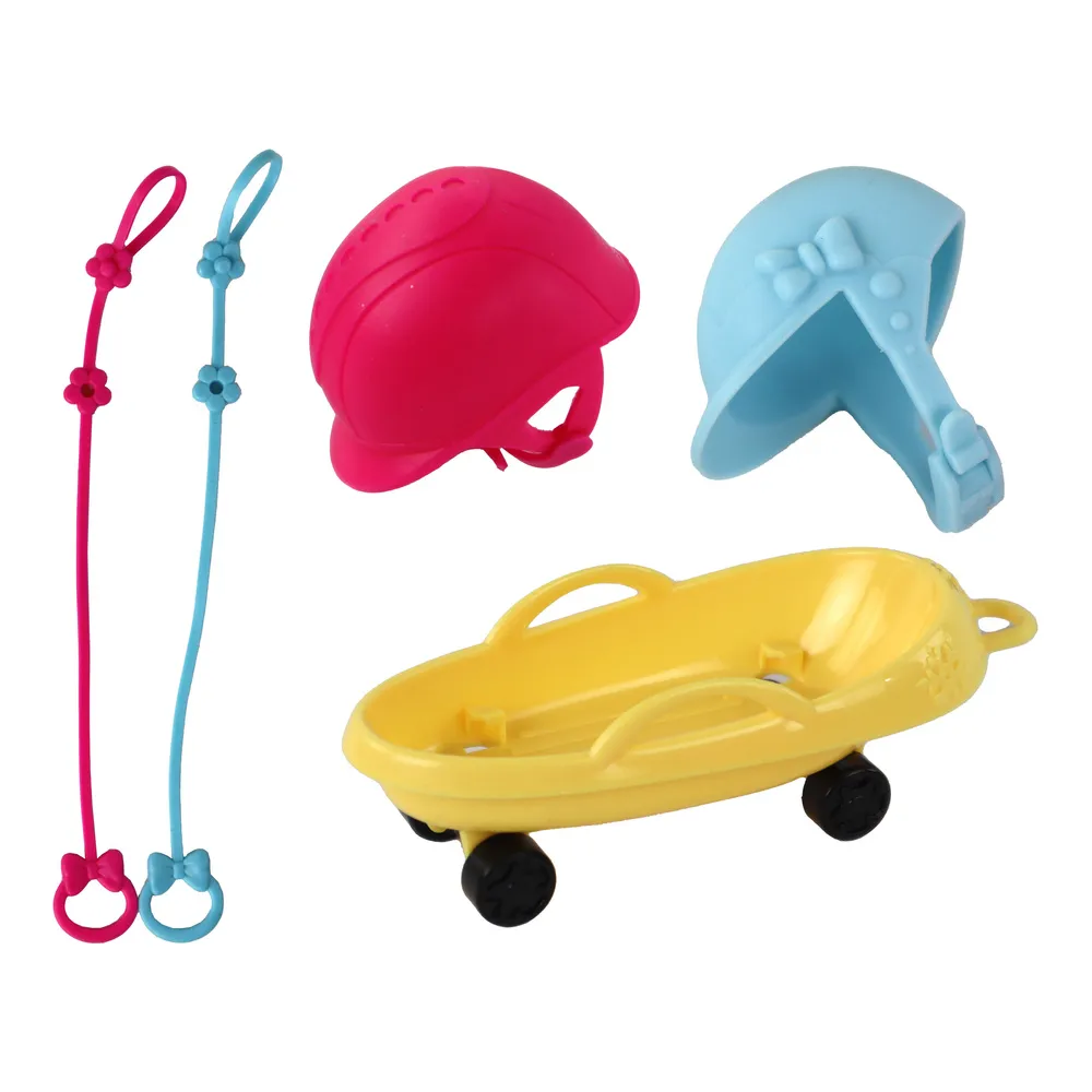 Fioletowy skuter śnieżny dla lalek z zestawu Anlily