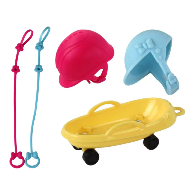 Fioletowy skuter śnieżny dla lalek z zestawu Anlily