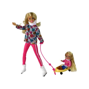 Wózek dla psa w zestawie z lalką Anlily na zimę