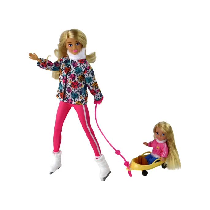 Wózek dla psa w zestawie z lalką Anlily na zimę