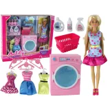 Lalka Anlily z pralką XXL i zestawem akcesoriów do prania