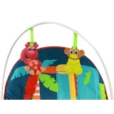 Bujaczek dziecięcy z dźwiękami i wibracjami w zielono-niebieskich kolorach