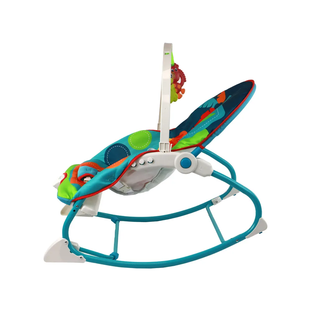 Stabilny leżaczek 2w1 dla dziecka do 18 kg z wygodnymi pasami bezpieczeństwa