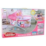 Łóżeczko bujaczek z pałąkiem, dla dziewczynki, do 18 kg