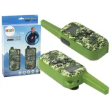 Krótkofalówki Walkie-Talkie moro na tle lasu, zasięg do 3 km